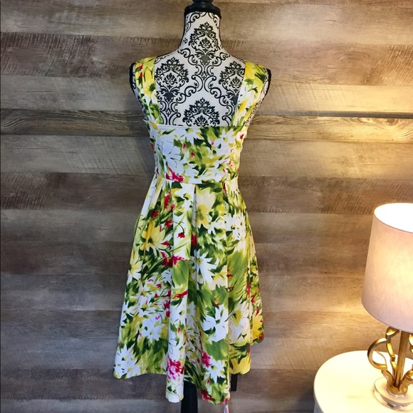 ⭐️SOLD⭐️Beauty!! Springtime Tea Length Pocket Dre - Picture 3 of 4